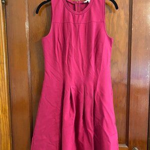 Pink fit and flare dress